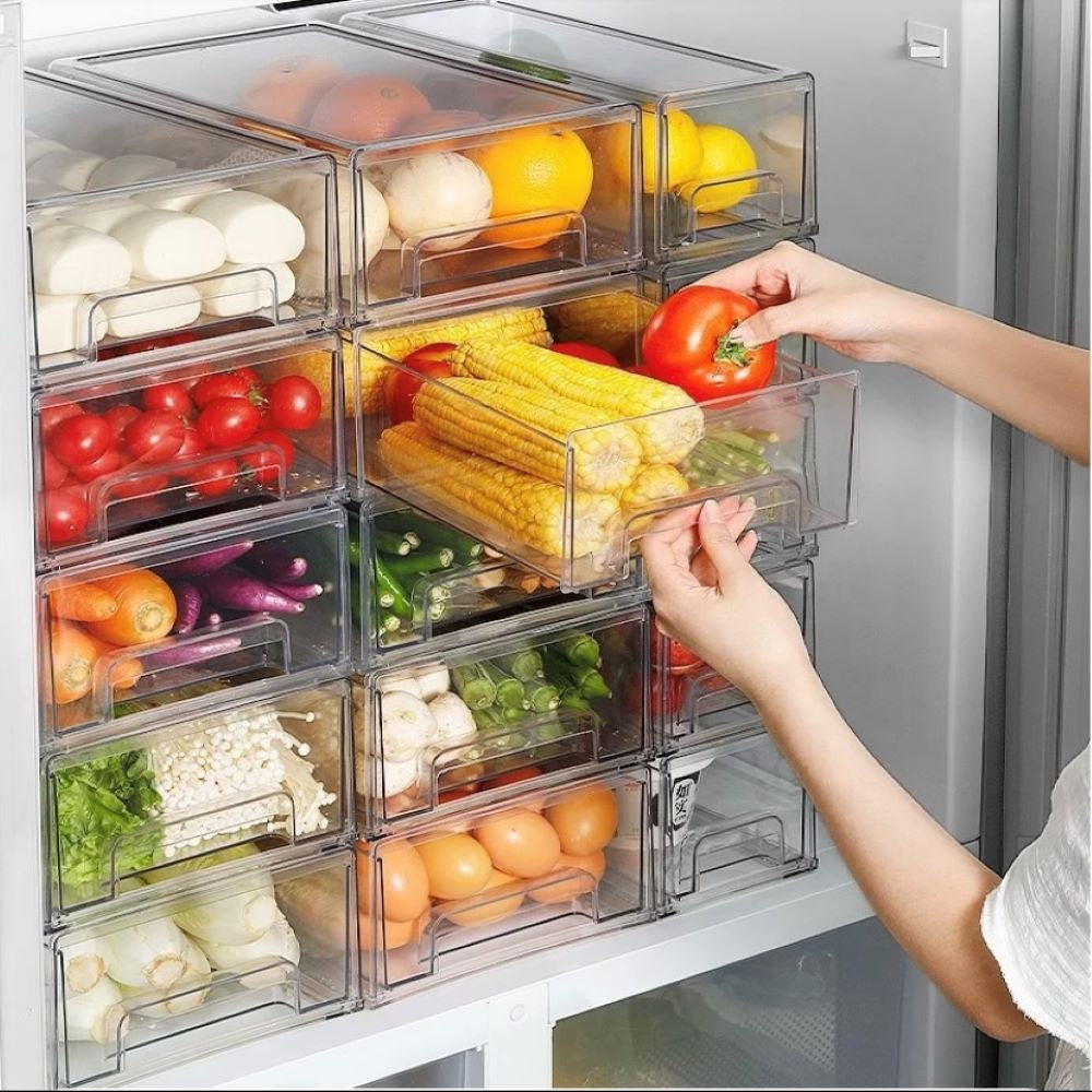 Cajon Organizador para Refrigerador Apilable